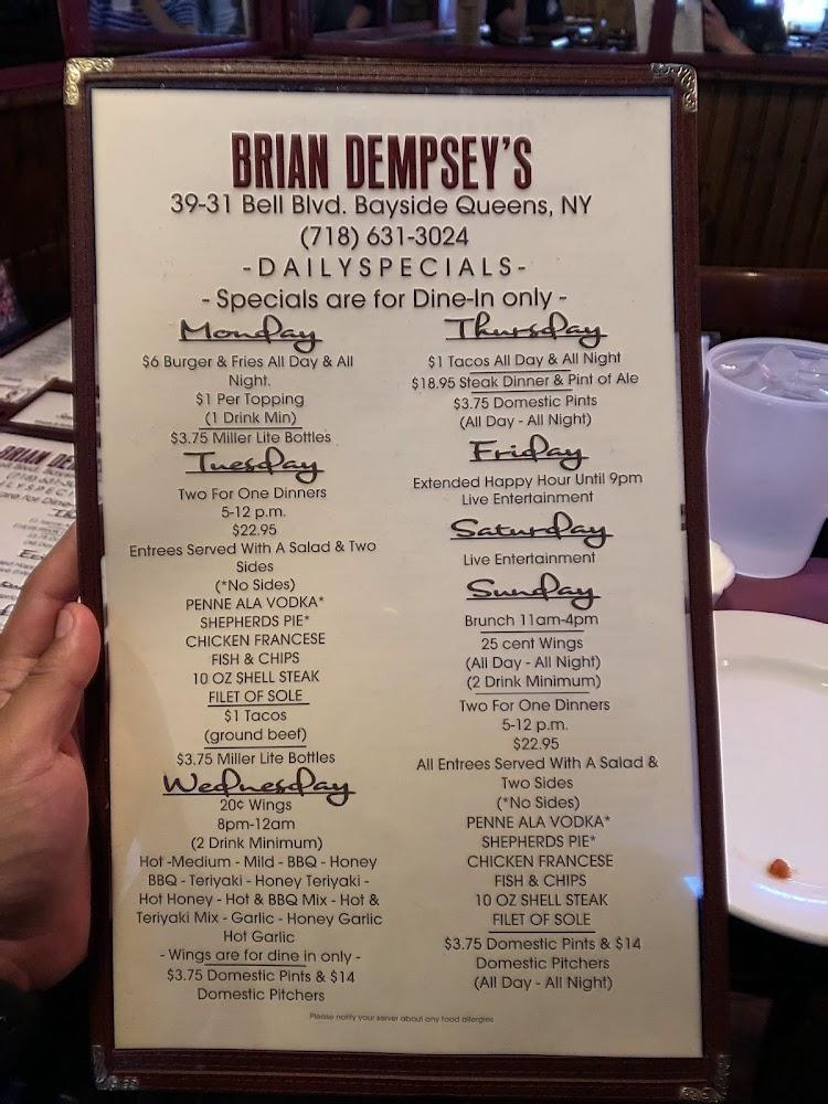 Brian Dempsey's Menu image 3